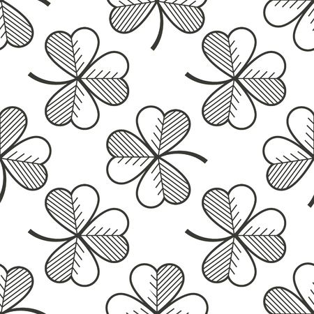 Shamrock circuit seamless patternのイラスト素材
