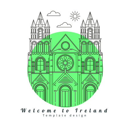 Ireland Locks banner.のイラスト素材