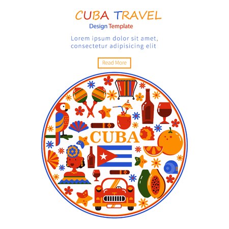 Commercial banner Cubaのイラスト素材