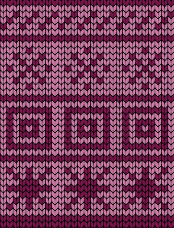 Festive Sweater Design. Seamless Winter Knitted Patternのイラスト素材