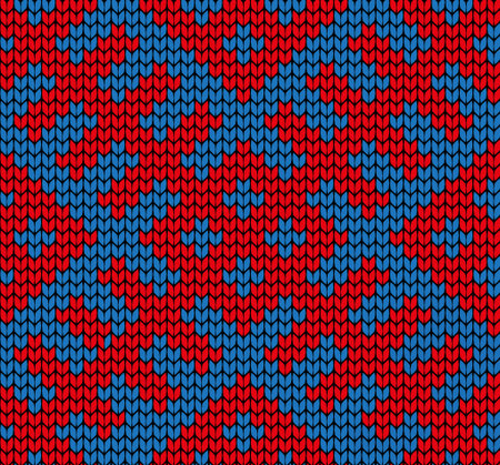 Festive Sweater Design. Seamless Winter Knitted Patternのイラスト素材