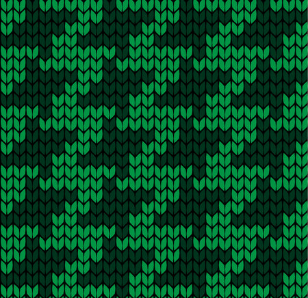 Festive Sweater Design. Seamless Winter Knitted Patternのイラスト素材
