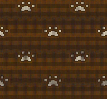 Festive Sweater Design. Seamless Winter Knitted Patternのイラスト素材