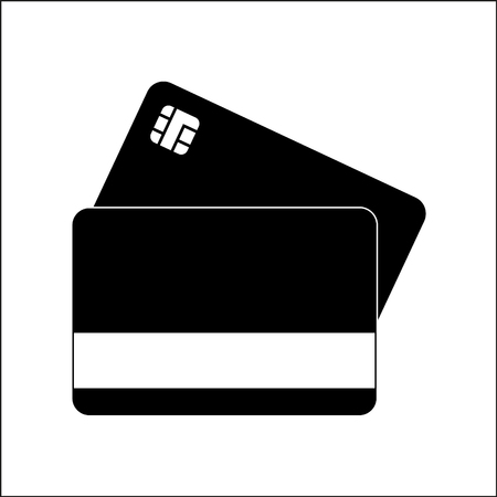 Vector flat icon money dollars Bank cardのイラスト素材