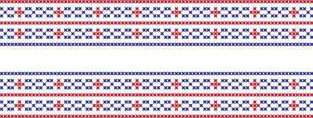 embroidered Ukrainian national pattern crossembroidered cross ukrainian slavic national pattern on transparent backgroundのイラスト素材