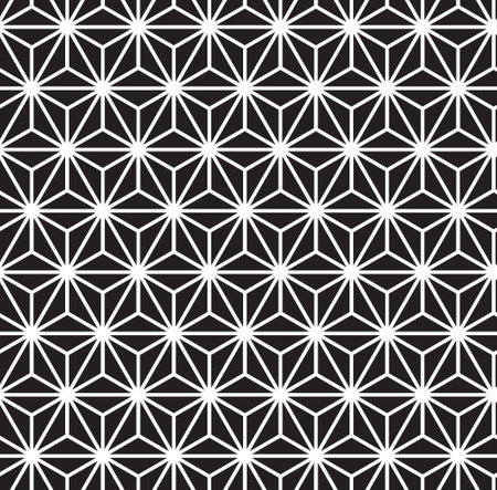 Black and white pattern abstract graphicのイラスト素材