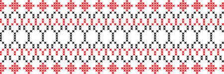 embroidered cross-stitch ornament national pattern Ukrainian Slavic