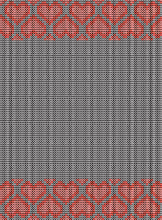 Knitted texture seamless pattern. Vector seamless background for banner, website, postcard, wallpaper, clothing and design. Festive Sweater Design. Seamless Knitted Patternのイラスト素材