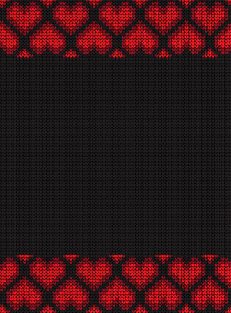 Knitted texture seamless pattern. Vector seamless background for banner, website, postcard, wallpaper, clothing and design. Festive Sweater Design. Seamless Knitted Patternのイラスト素材