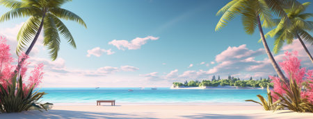 a calm mountain bathed in sunshine with cloudy blue skies, natural peace, presenting a minimalist, modern style that conveys the tranquility of the landscapeの素材