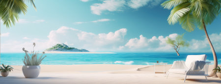 a calm mountain bathed in sunshine with cloudy blue skies, natural peace, presenting a minimalist, modern style that conveys the tranquility of the landscapeの素材