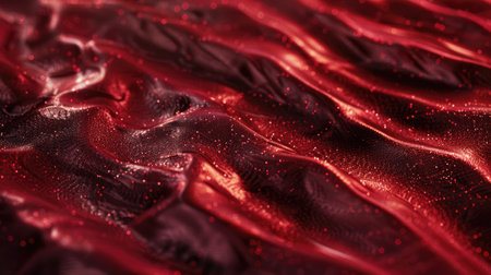a deep red, grey, or blue surface, reminiscent of shimmering metallics, with textures that evoke luxurious fabrics and flowing particles. SEAMLESS PATTERNの素材