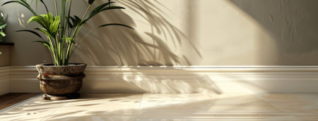 a baseboard color in crema or white, adding a touch of sophistication to interior designの素材
