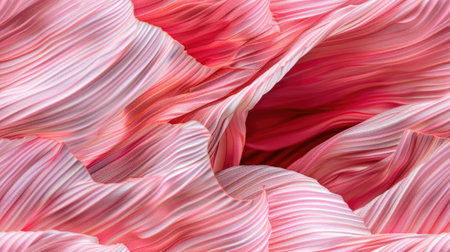 nylon fabric in a close-up shot, highlighting its synthetic fibers and slightly pleated texture, illuminated by a soft light effect that accentuates its seamless pattern. SEAMLESS PATTERN.の素材