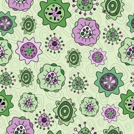 floral seamless patternのイラスト素材