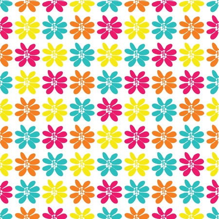 seamless pattern with a lot of bright flowersのイラスト素材