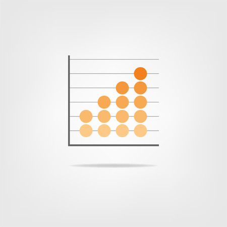 Abstract graph element for infographicsのイラスト素材