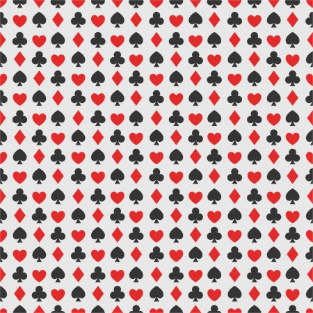 Seamless background with card suitsのイラスト素材