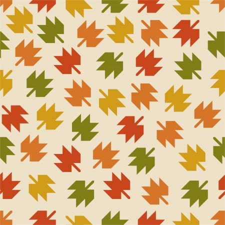 Seamless pattern with the falling leavesのイラスト素材