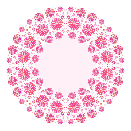 Abstract color decorative flower background with place for your text for designのイラスト素材