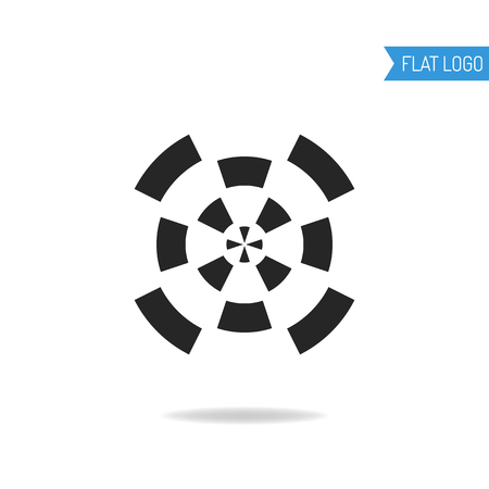 Business, technical and engineering logo for company. Circle logotype. Vectorの写真素材