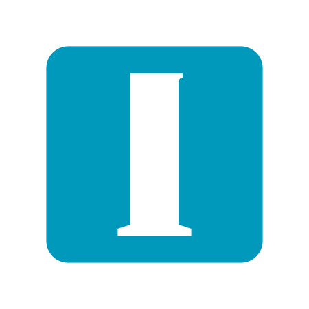 Beaker. Flat icon of laboratory equipment for research, experiments, medicine and pharmaceuticals. Object for design.のイラスト素材