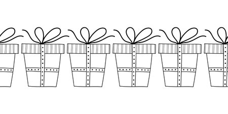 Decorative gift boxes.のイラスト素材