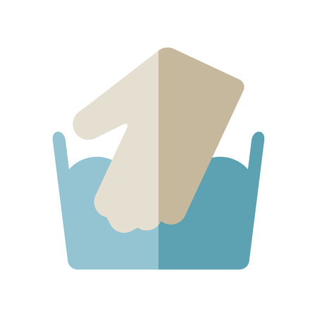 Icon for care of clothing for laundry. Vector illustrationのイラスト素材