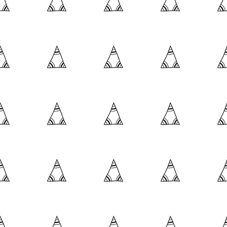 Triangles. Black and white seamless pattern. Geometric, abstract background for covers, textile. Doodle shapes.の写真素材