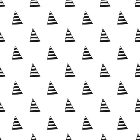 Triangles. Black and white seamless pattern. Geometric, abstract background for covers and textile. Doodle shapes. Vector illustrationの写真素材