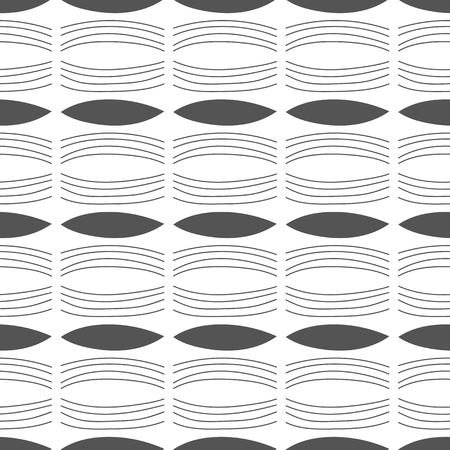 Abstract background and seamless pattern. Black and white illustration. Decor, design for fabric, textile, wallpaper or covering. Vector illustrationのイラスト素材