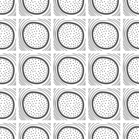 Abstract background, seamless pattern. Black and white illustration. Design for fabric, wallpaper or covering.の写真素材