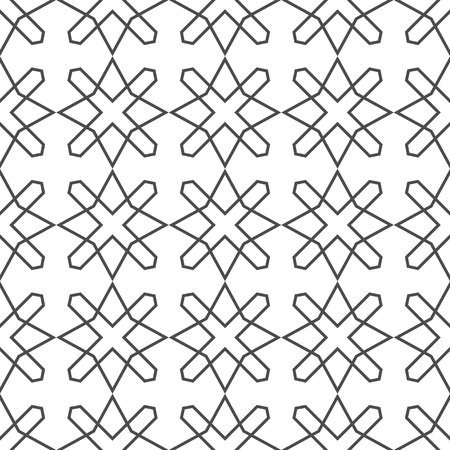 Seamless geometric pattern. Monochrome graphic repeating design. Modern minimalist stylish ornament. Vector illustrationのイラスト素材