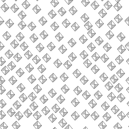 Abstract seamless pattern. Digital background. Black and white illustration for design, web.のイラスト素材