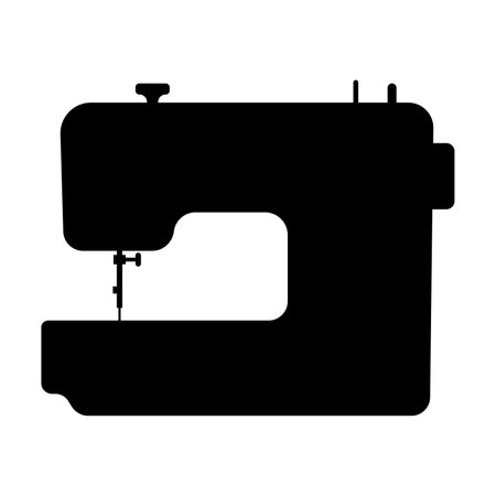 Household sewing machine silhouette stencil template vector image for cutting programs scrapbooking stickers home decor decalsのイラスト素材