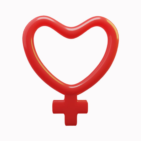Female sex symbol Glass 3d icon. 3d rendering gender symbolのイラスト素材