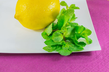 lemon and mint