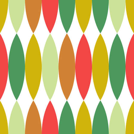 Vector seamless pattern with simple leaves. Scandinavian vintage style transparent background.のイラスト素材