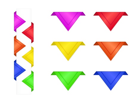Colorful Bookmarksのイラスト素材