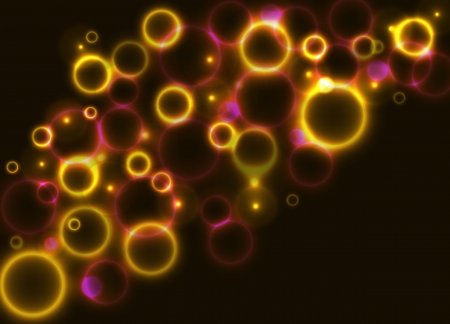 Shiny Red and Yellow Circles Backgroundのイラスト素材