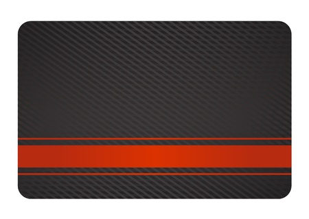 Black Business Card with Texture and Red Labelのイラスト素材