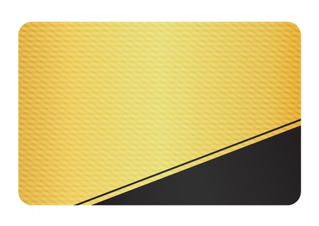 Golden Business Card with Modern Texture and Black Cornerのイラスト素材