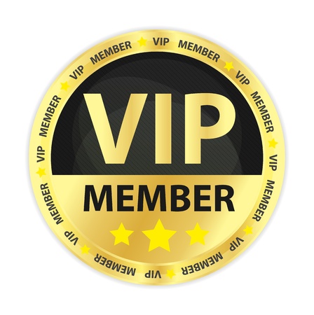 VIP Member Golden Badgeのイラスト素材