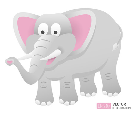 Cartoon elephant illustrationのイラスト素材