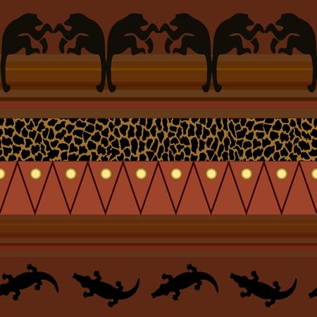 African style. Seamless pattern. Template textile endlessのイラスト素材