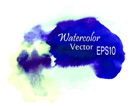 Colorful Abstract watercolor art hand paint on white backgroundのイラスト素材