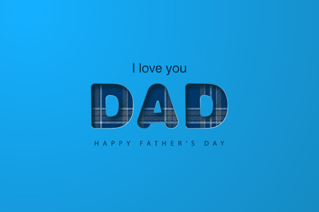 Happy Father's Day greeting card. Vector illustrationのイラスト素材