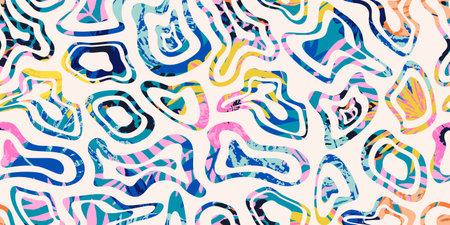 Modern abstract liquid pattern.Seamless background for paper, wallpaper, cover, fabric and other...