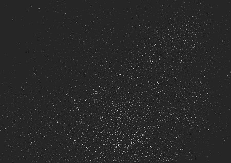 Grainy white texture on black background. Grunge dotted effect, abstract layout with small dots....