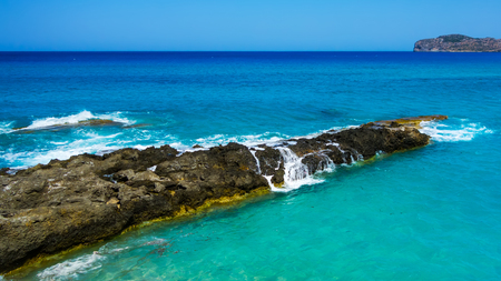 Sea and rocks. Greeceの写真素材